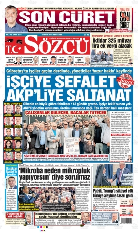 Sözcü Gazetesi: 23 Ekim 2025  23.10.2025