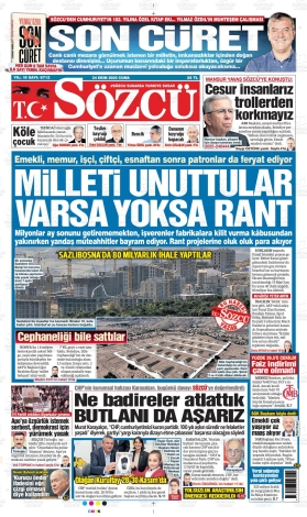 Sözcü Gazetesi: 24 Ekim 2025  24.10.2025
