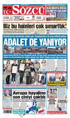 Sözcü Gazetesi: 28 Ekim 2025  28.10.2025