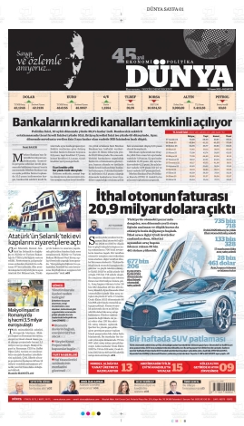 Dünya Gazetesi: 10 Kasım 2025  10.11.2025