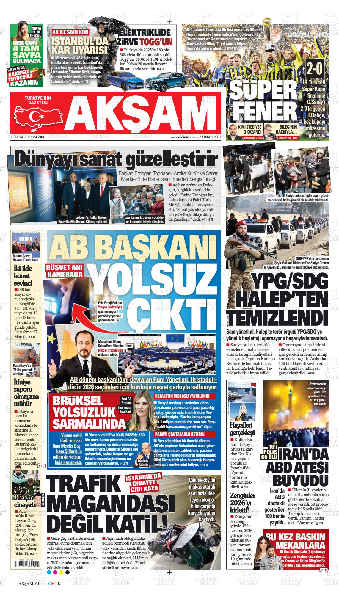 Akşam Gazetesi 11.01.2026