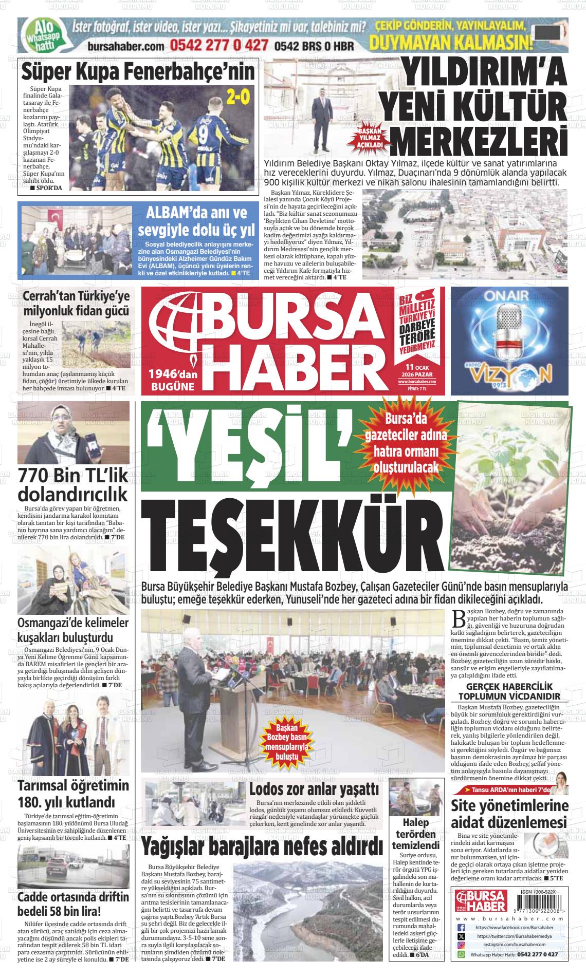Bursa Haber 11.01.2026