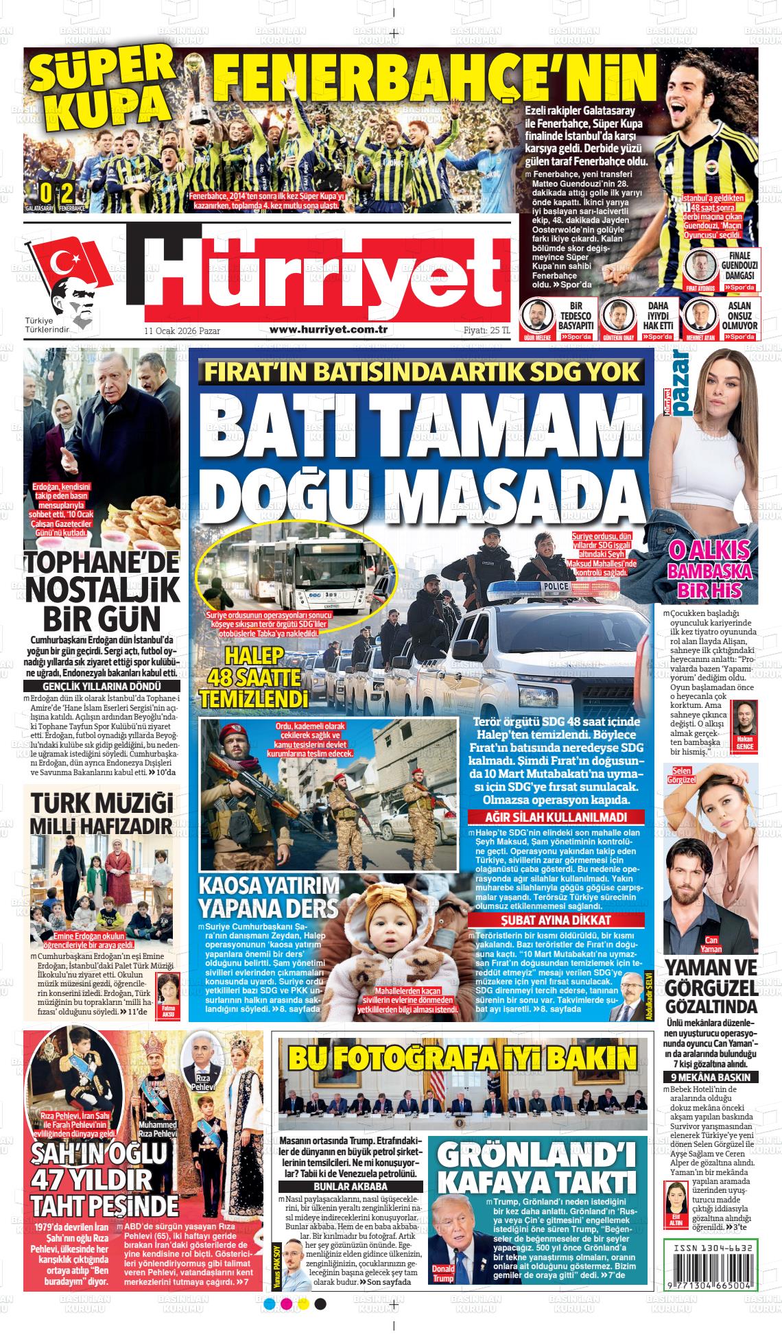 Hürriyet Gazetesi 11.01.2026