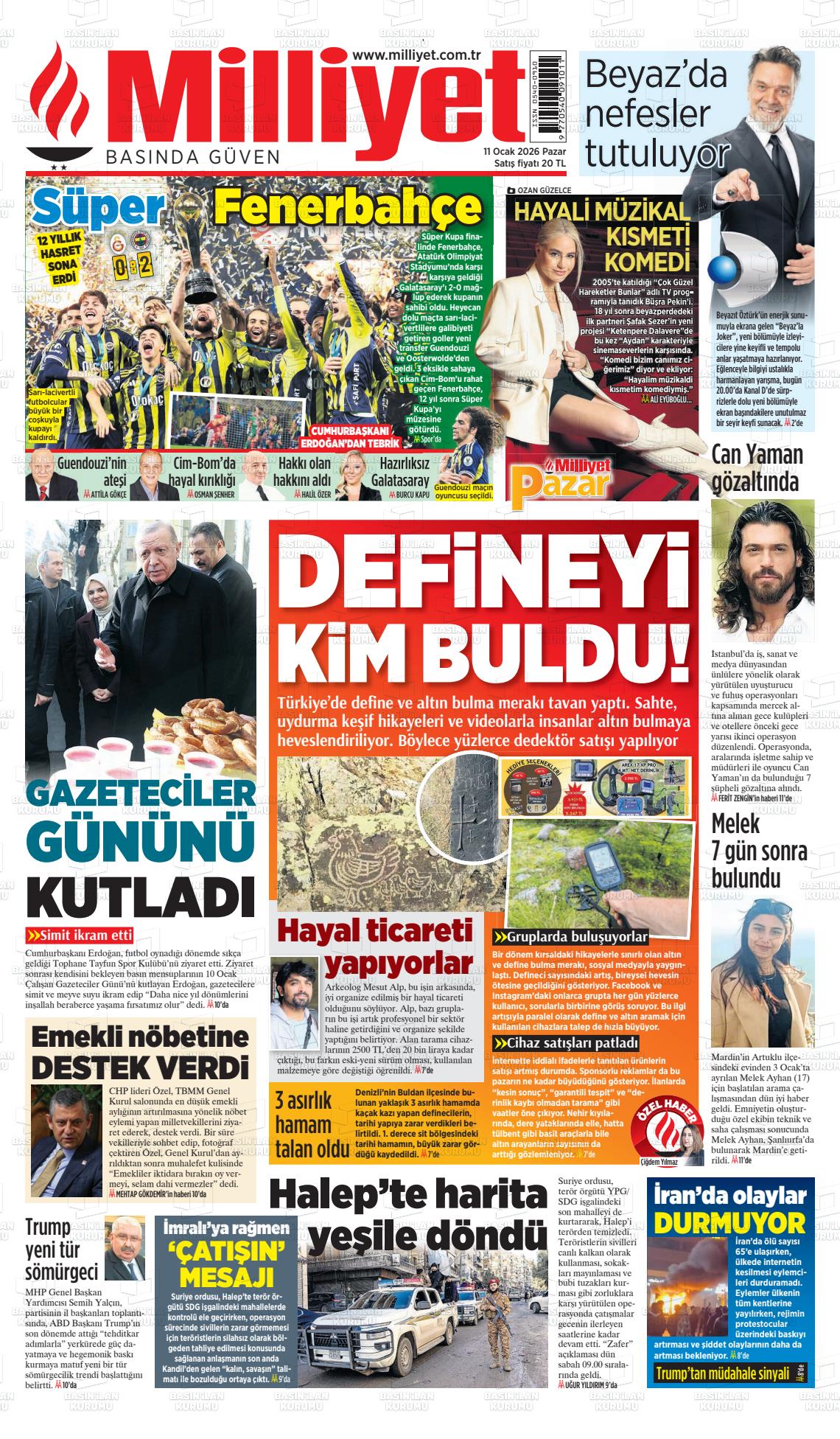 Milliyet Gazetesi 11.01.2026