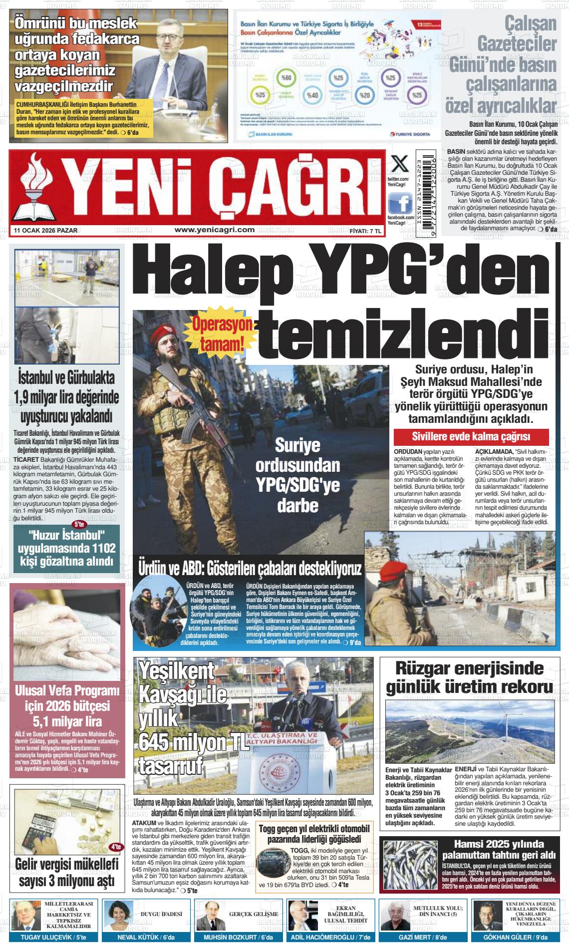 Istanbul Yenicagri 11.01.2026