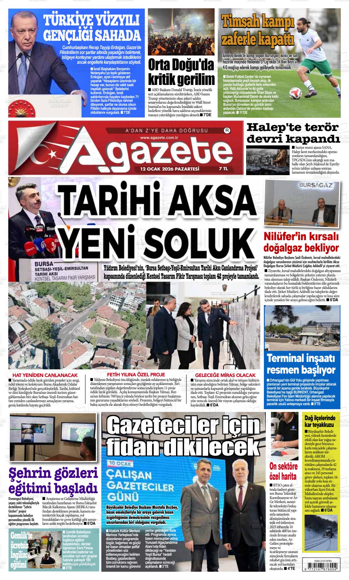 Bursa Agazete 12.01.2026