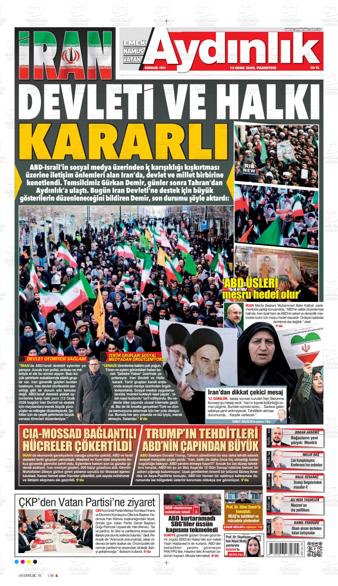 Istanbul Aydinlikvatanemeknamus 12.01.2026