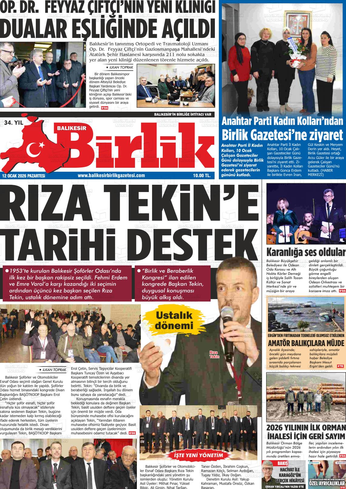 Balikesir Birlik 12.01.2026