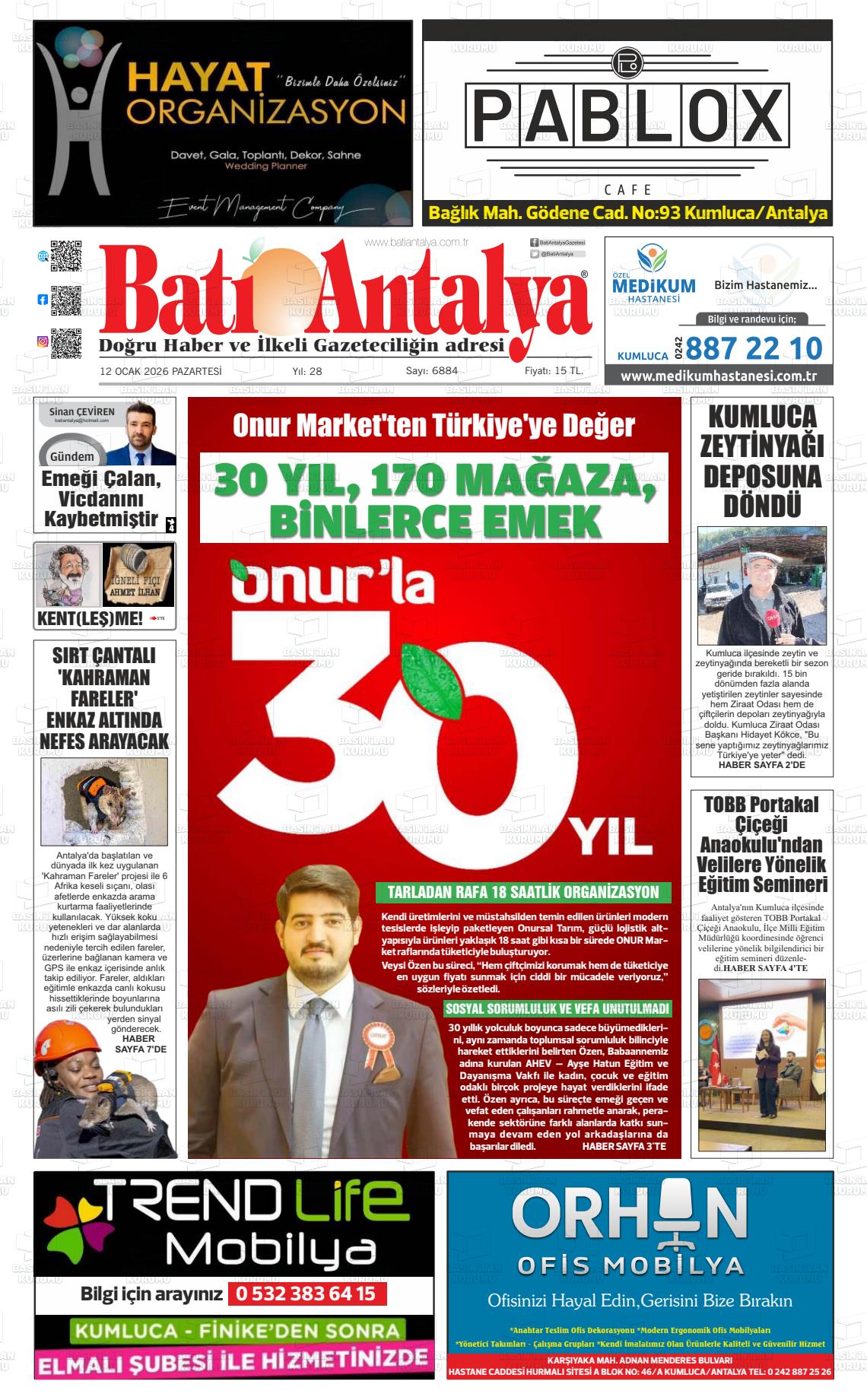 Antalya Bati 12.01.2026