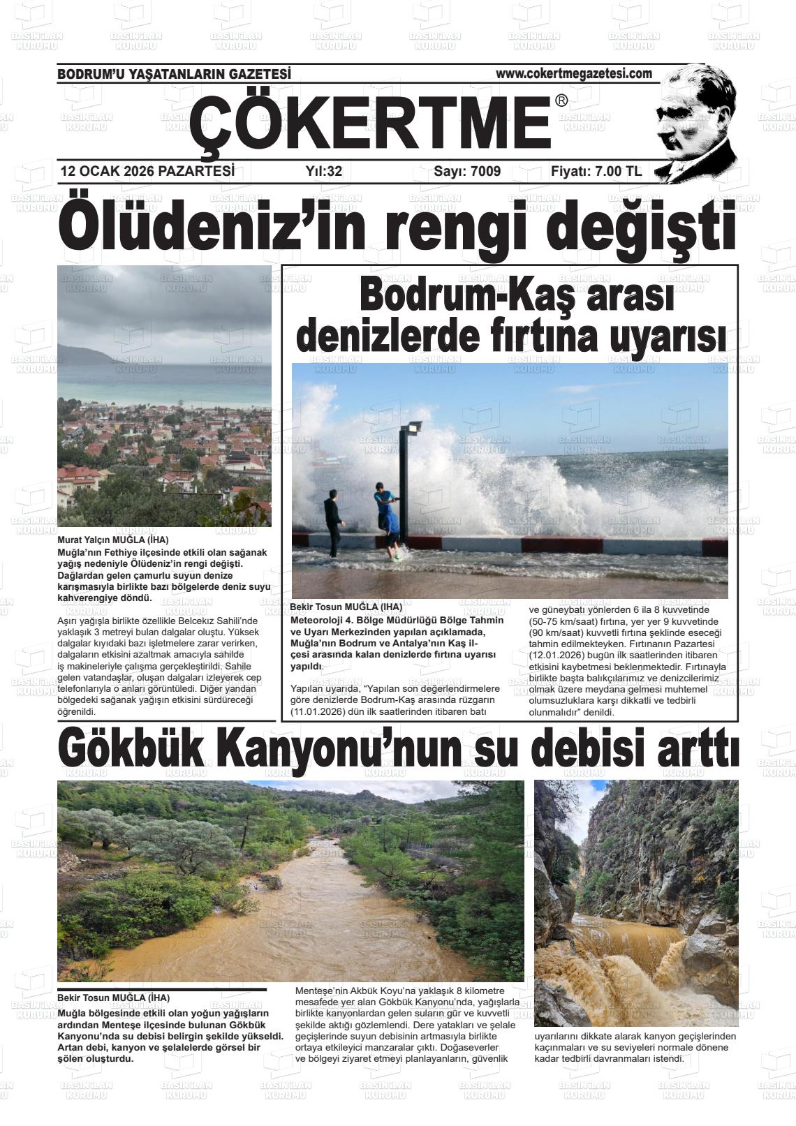 Mugla Cokertme 12.01.2026