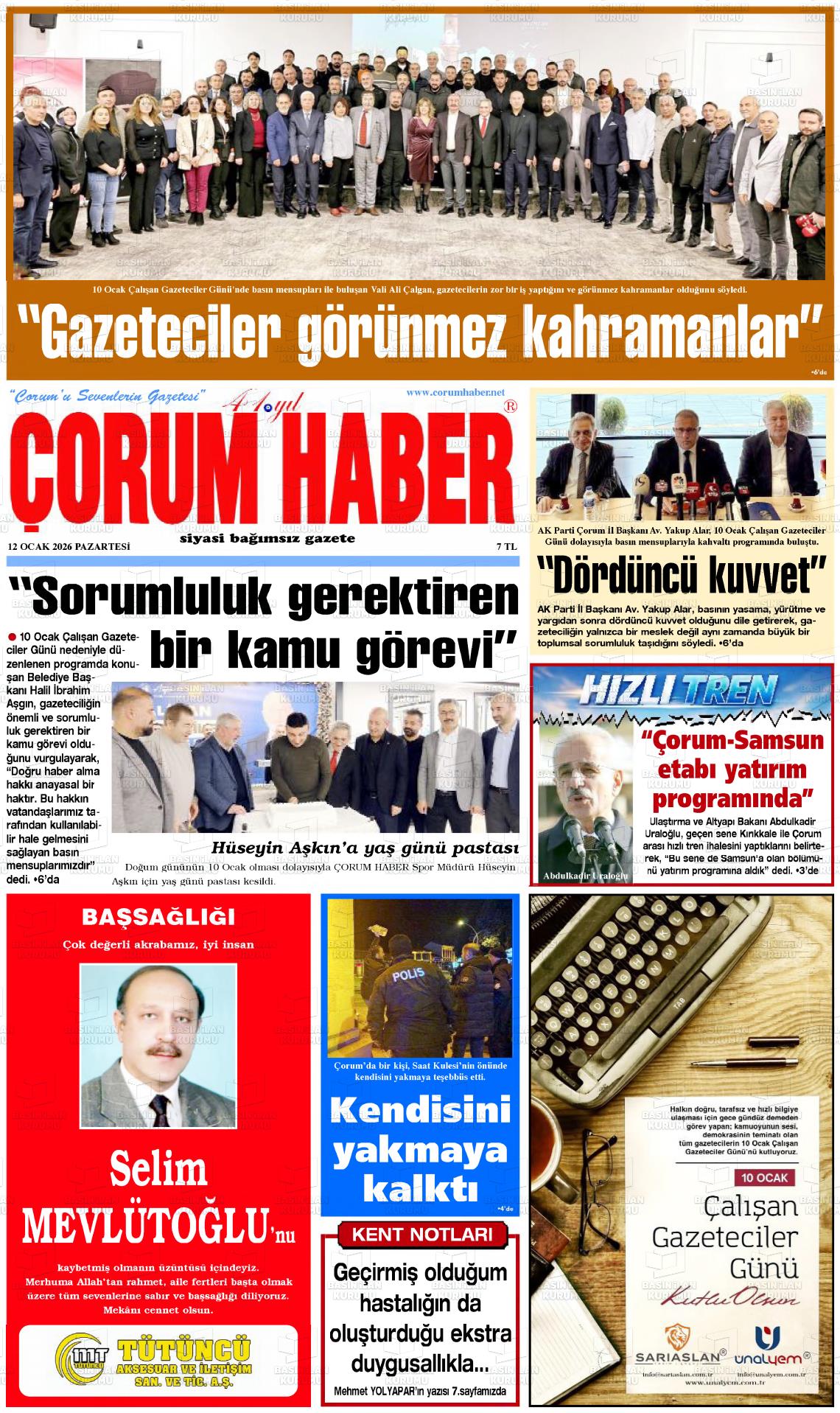 Corum Haber 12.01.2026