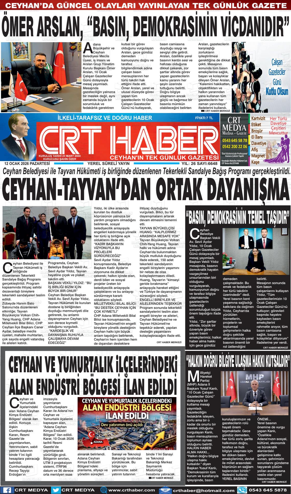 Adana Crthaber 12.01.2026