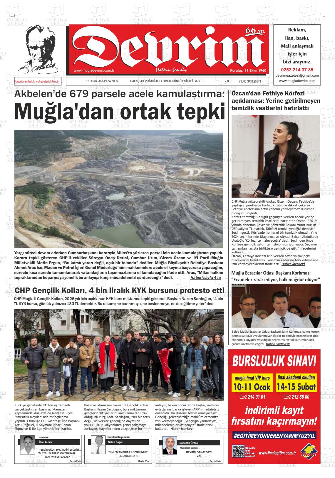 Tekirdag Devrim 12.01.2026