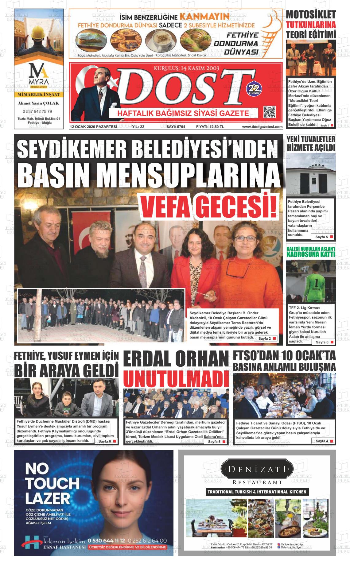 Mugla Dost 12.01.2026