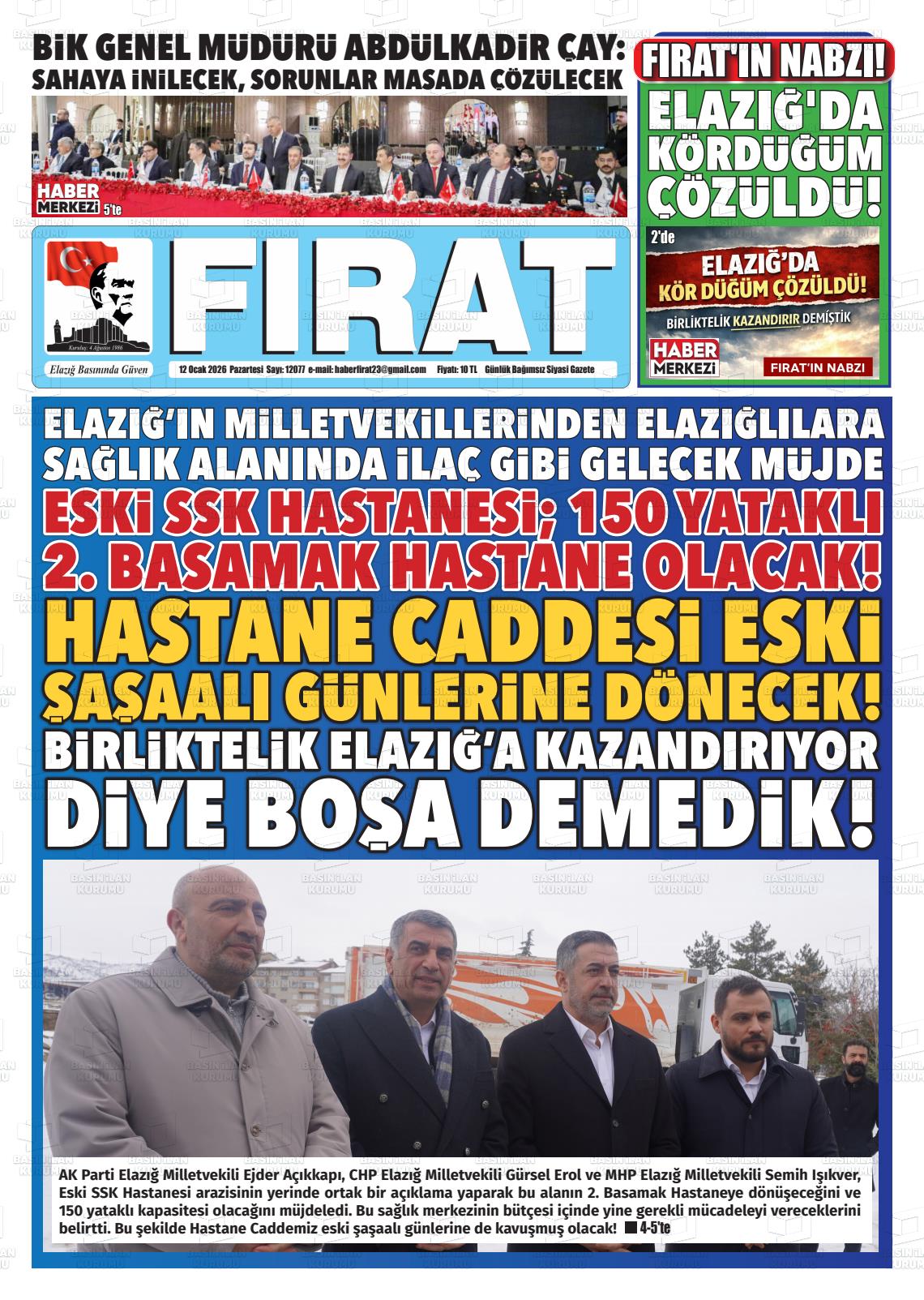 Elazig Firatgazetesi 12.01.2026