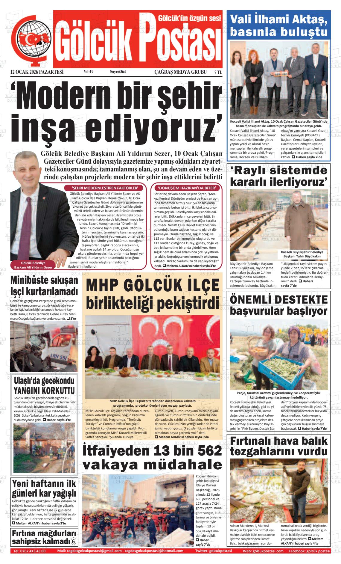 Kocaeli Golcukpostasi 12.01.2026