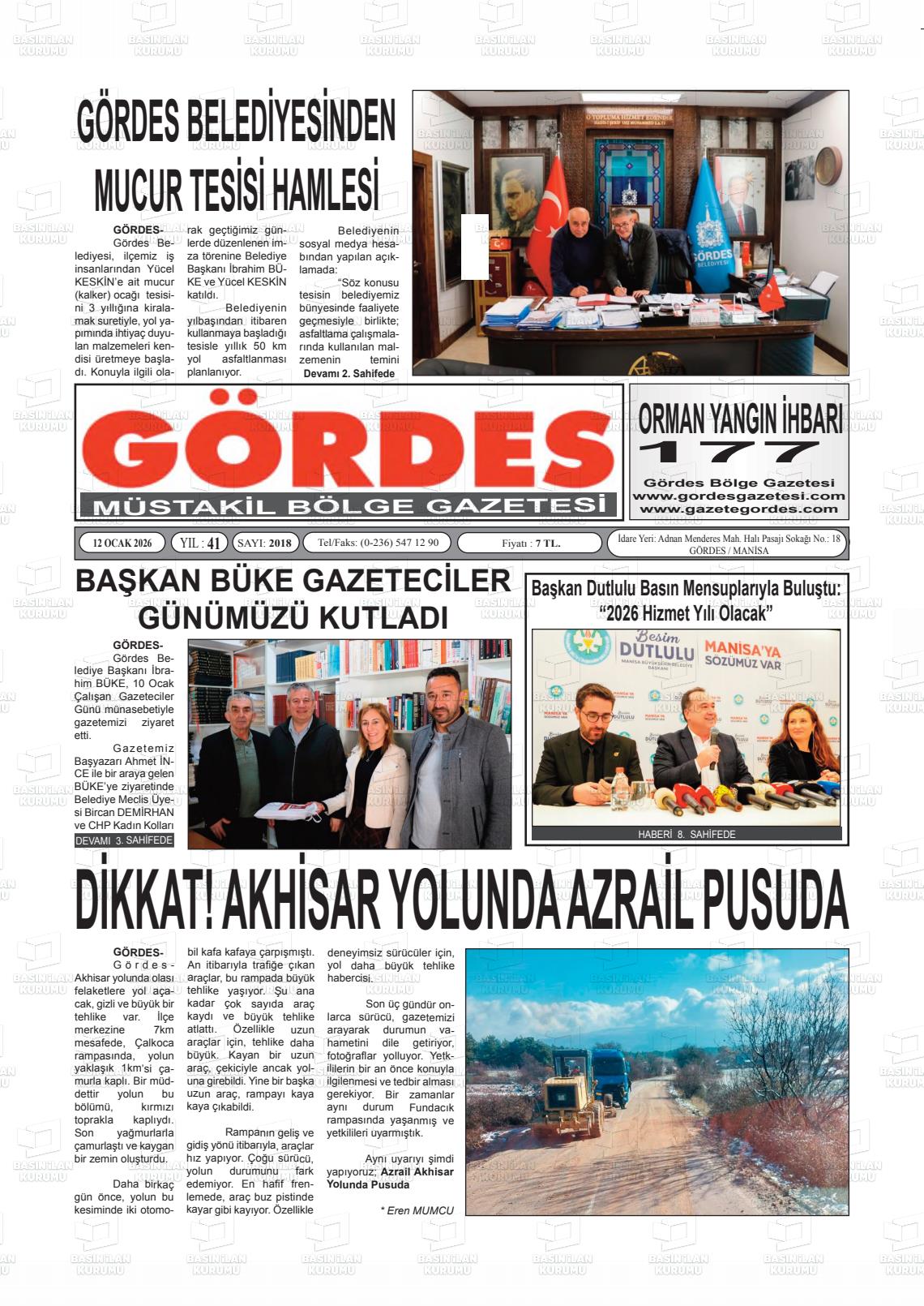 Manisa Gordesmustakilbolge 12.01.2026