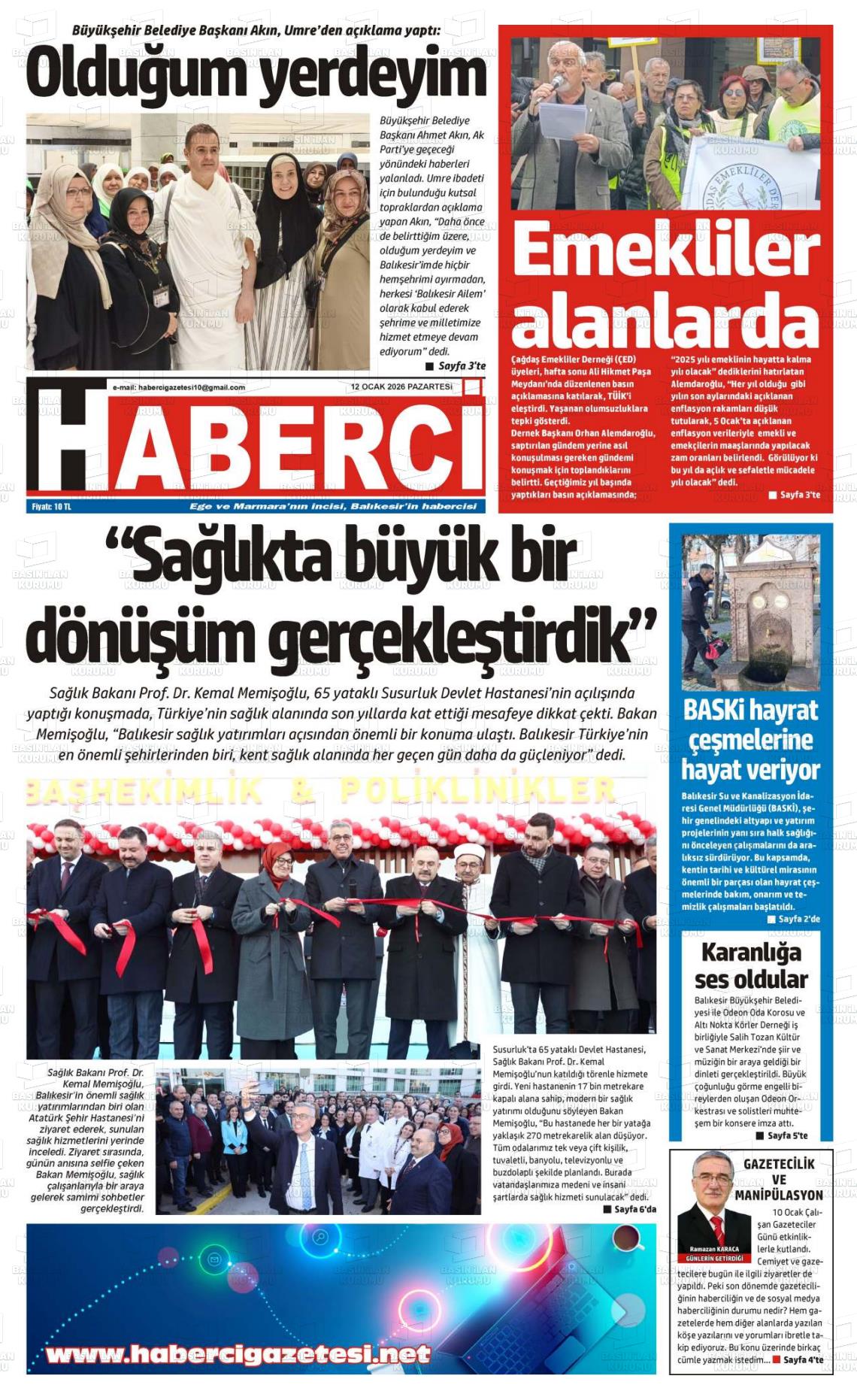 Mersin Haberci 12.01.2026
