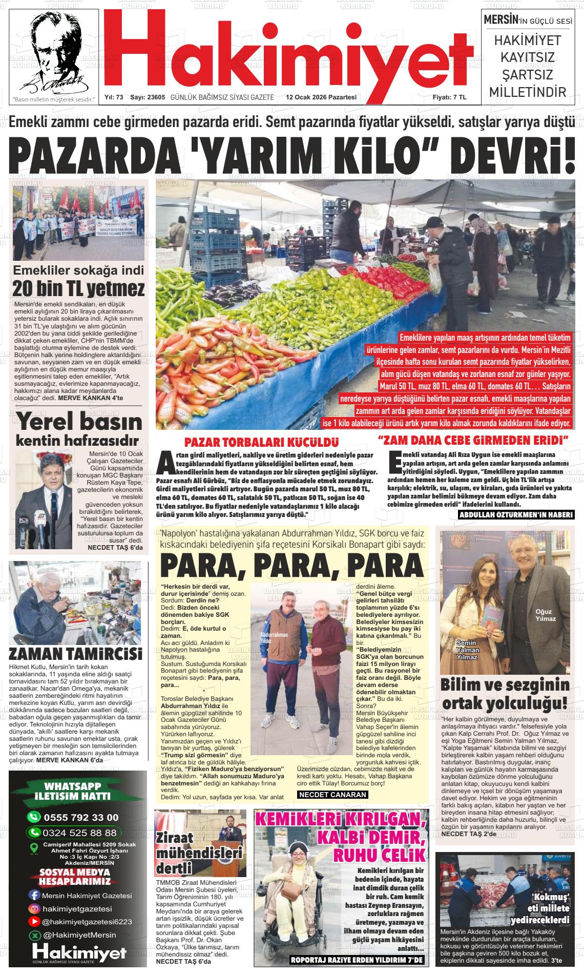 Konya Hakimiyet 12.01.2026