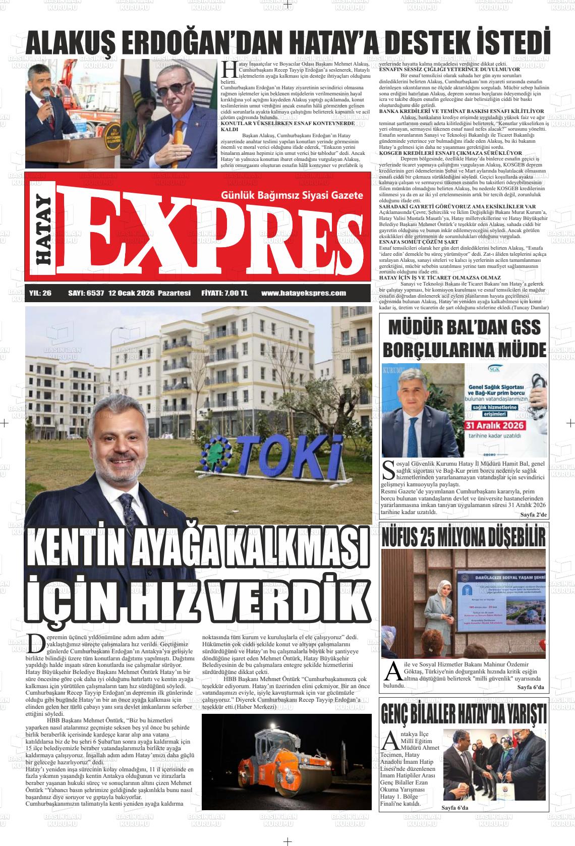 Hatay Expres 12.01.2026