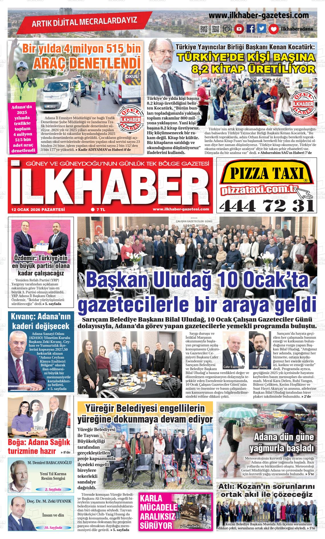 Adana Ilkhaber 12.01.2026