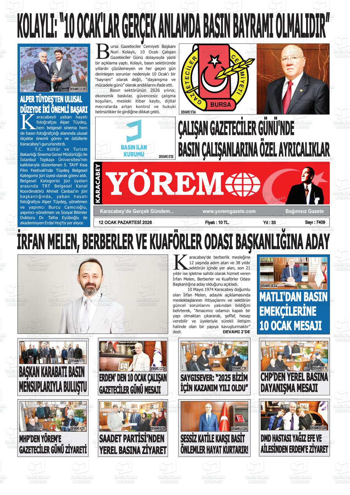 Bursa Karacabeyyorem 12.01.2026