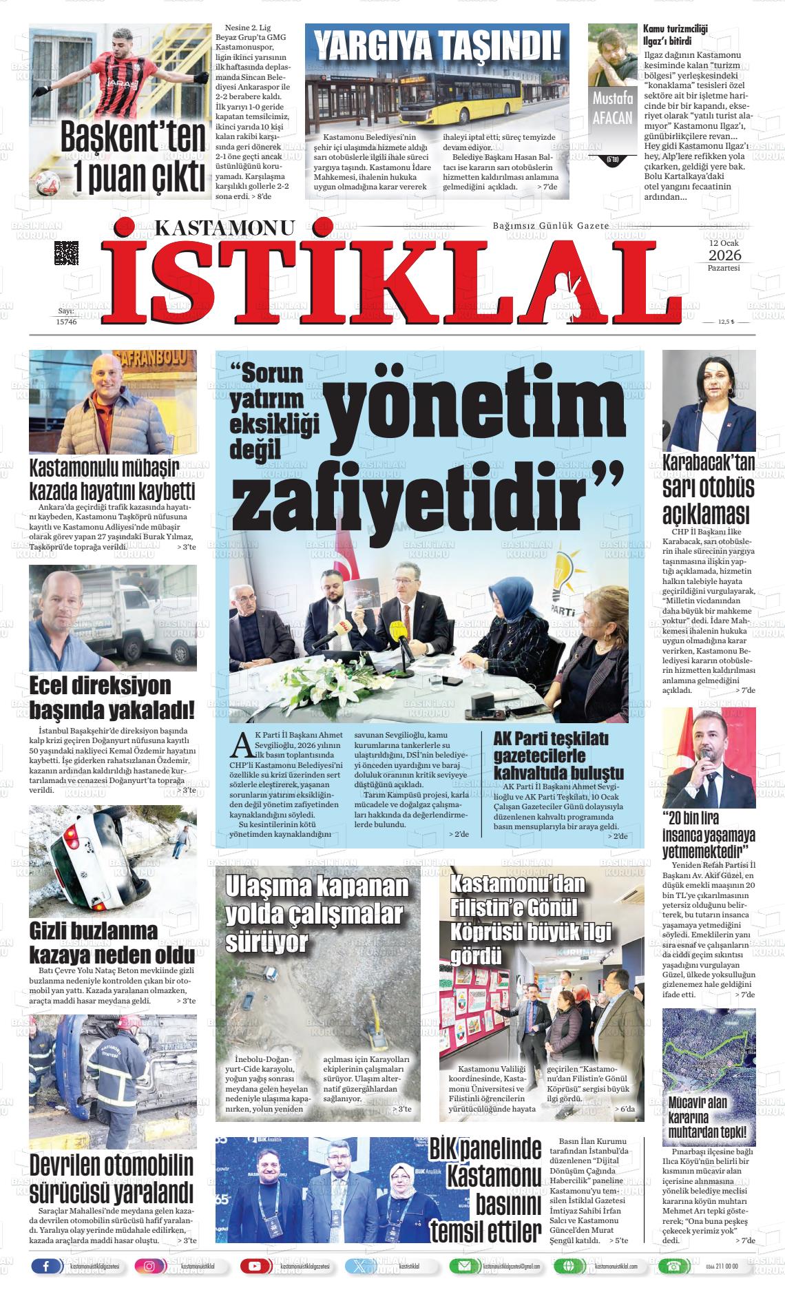 Kastamonu 12.01.2026