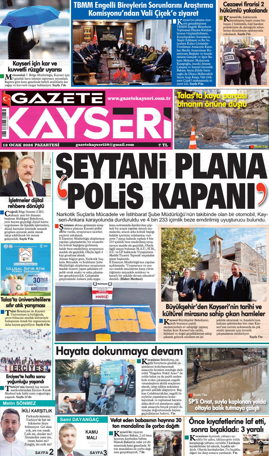 Kayseri Haber 38 12.01.2026