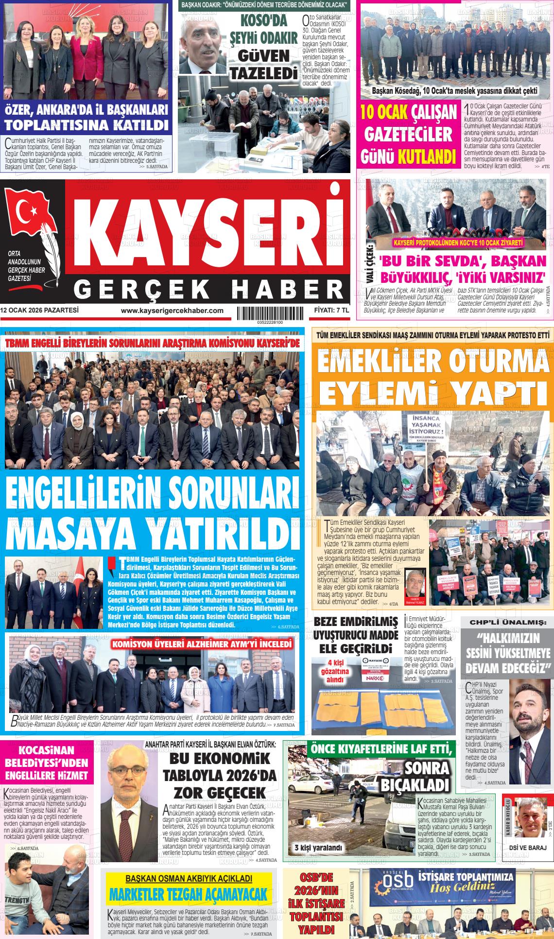 Kayseri Starhaber 12.01.2026