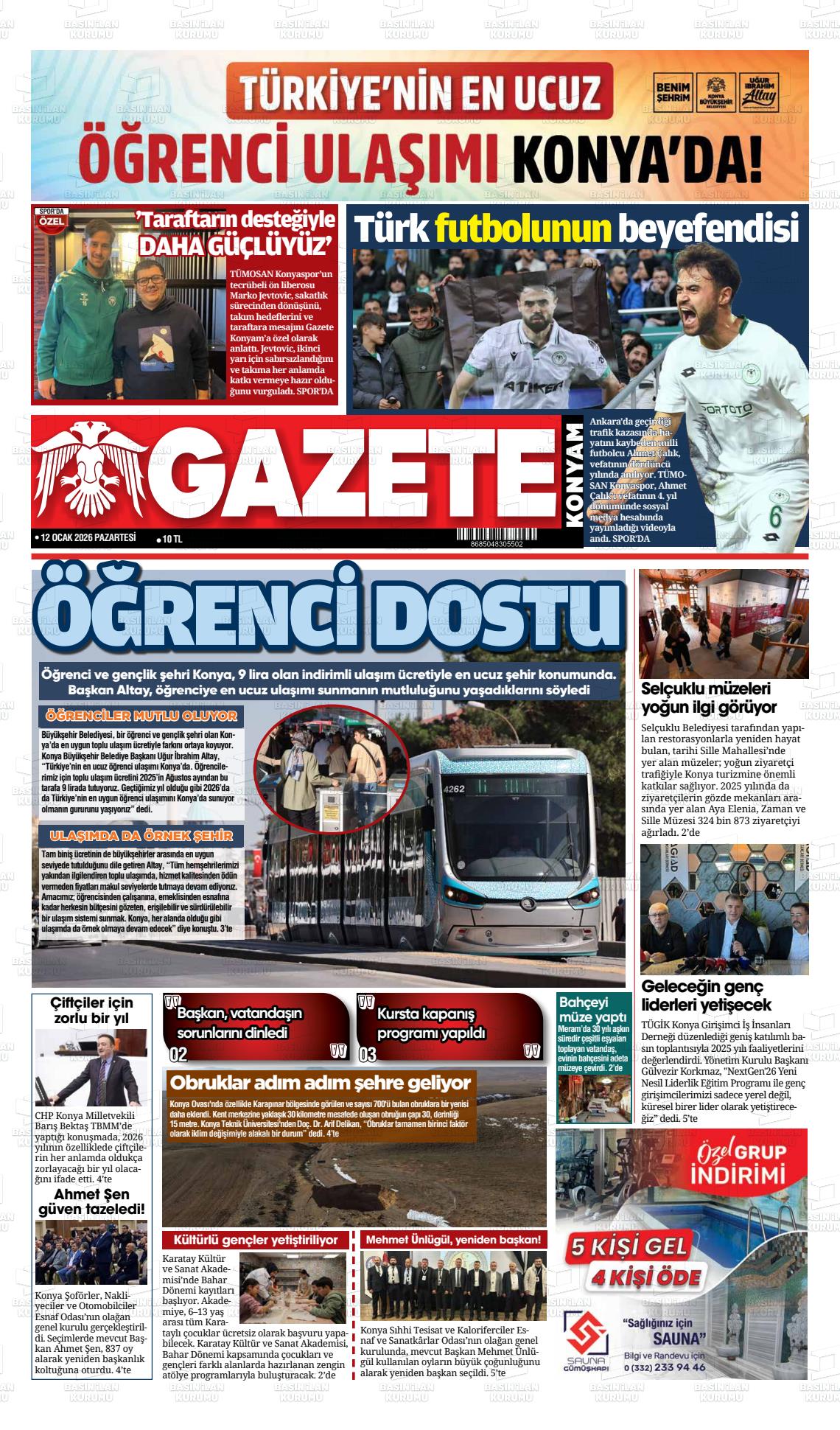 Konya Yenigun 12.01.2026