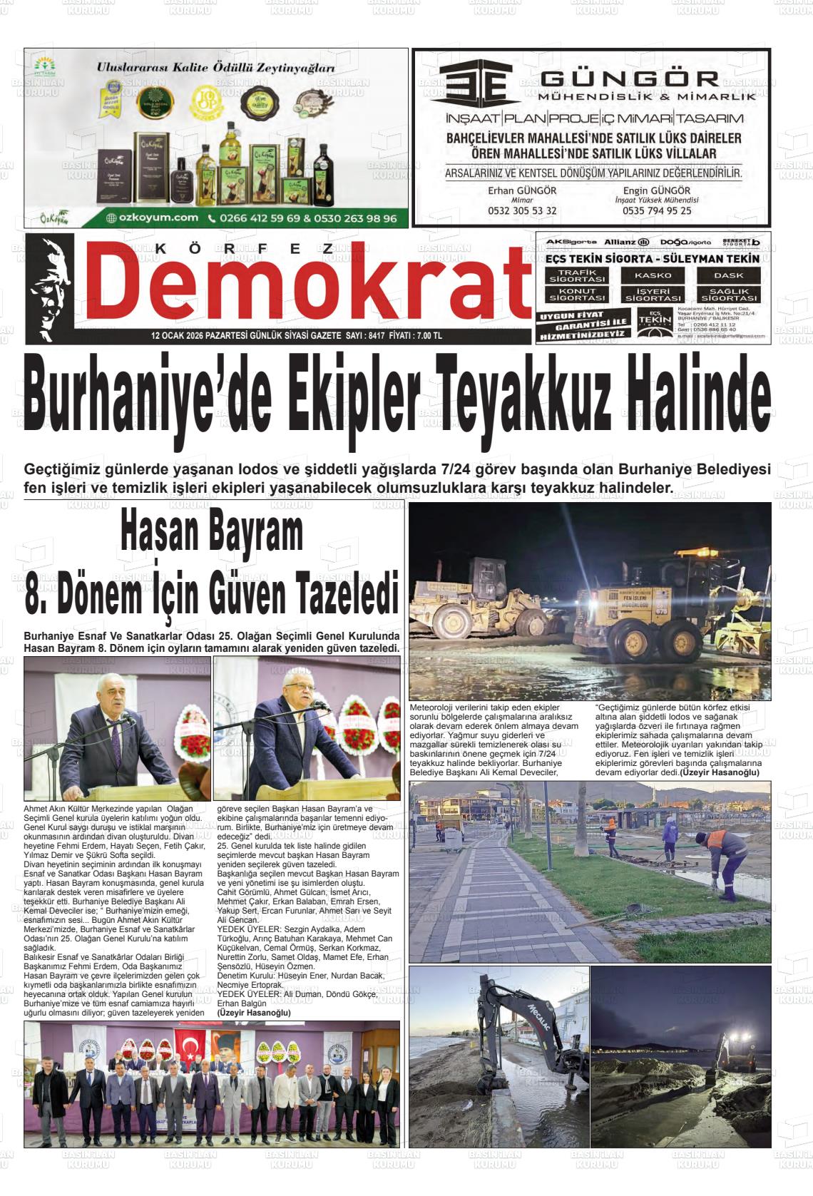 Balikesir Korfezdemokrat 12.01.2026