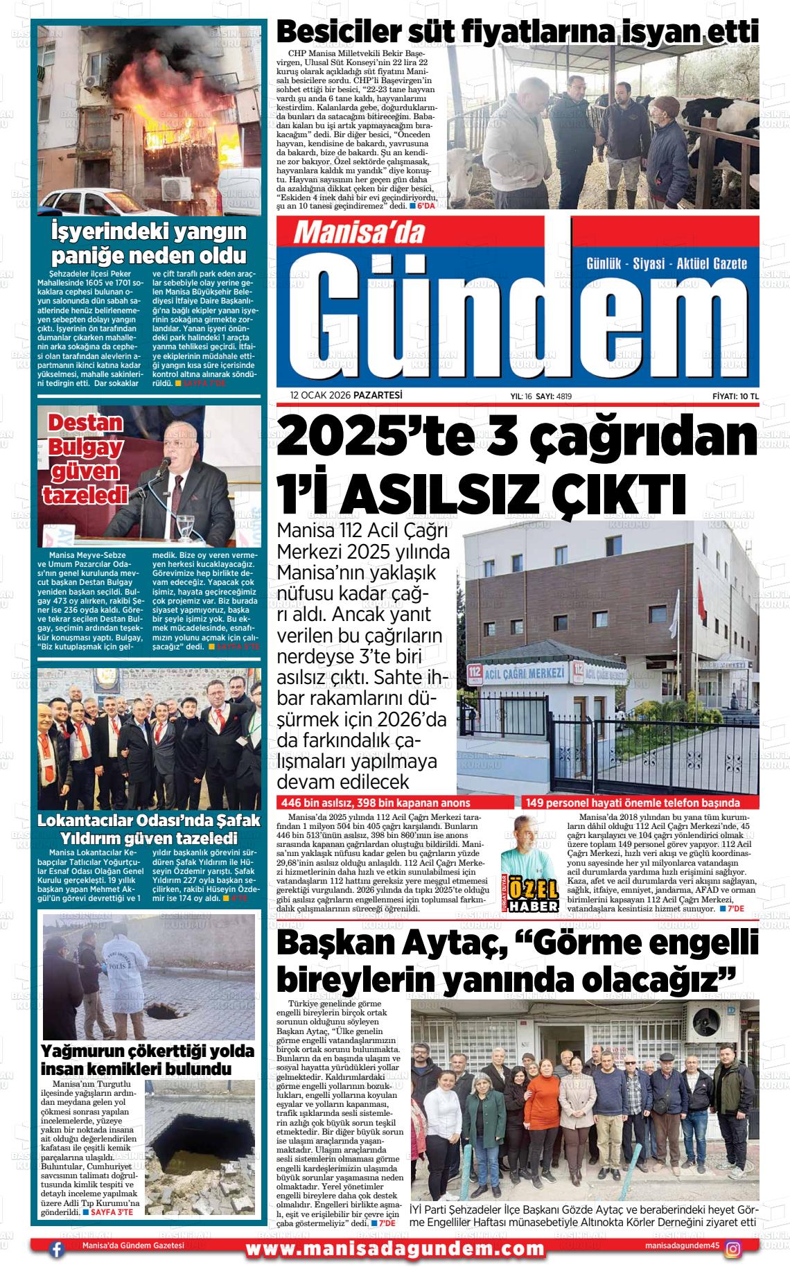 Manisa Dagundem 12.01.2026
