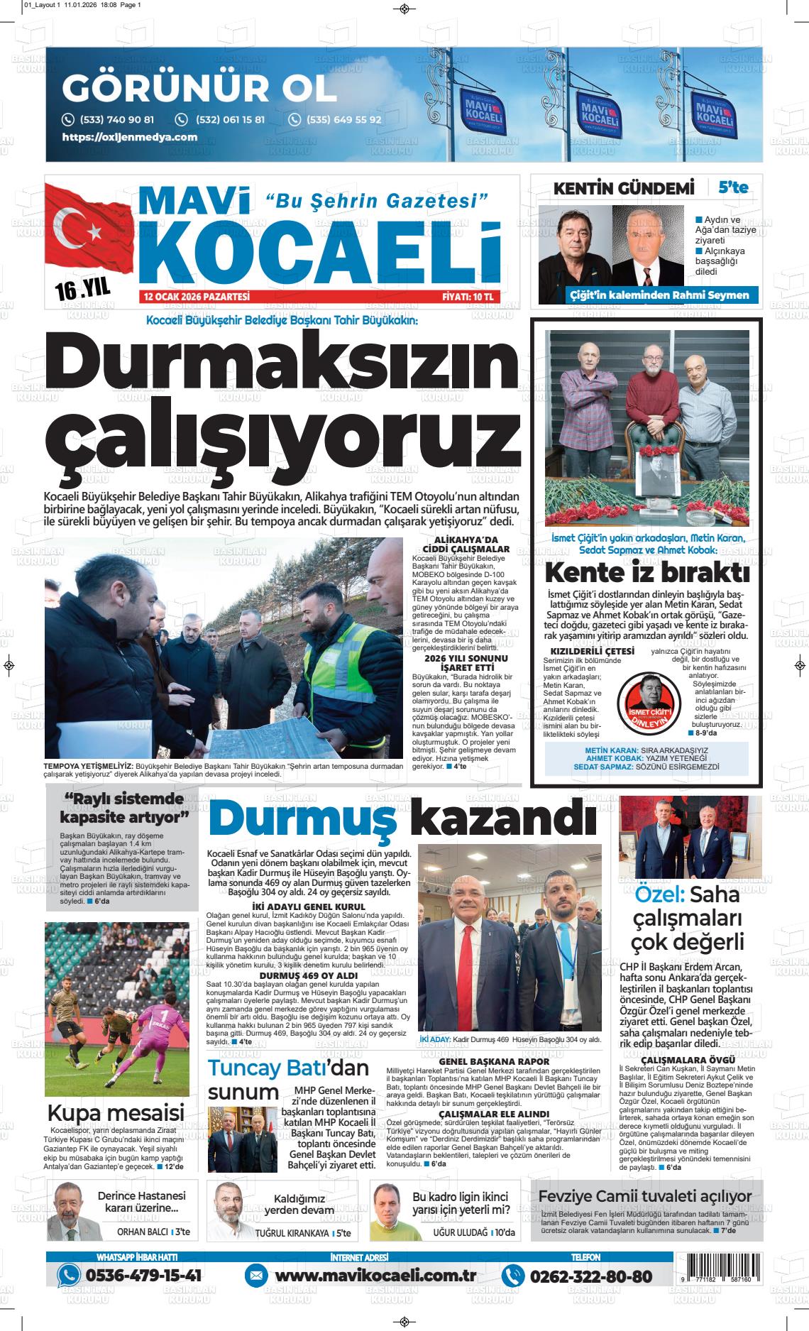 Kocaeli Mavi 12.01.2026