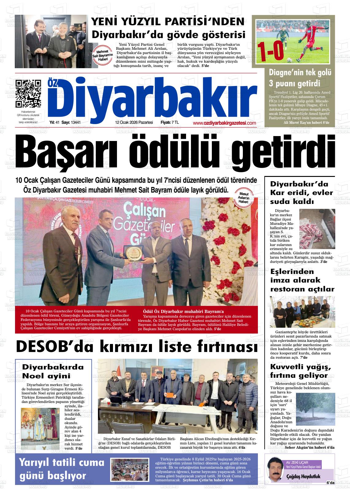 Diyarbakir Oz 12.01.2026