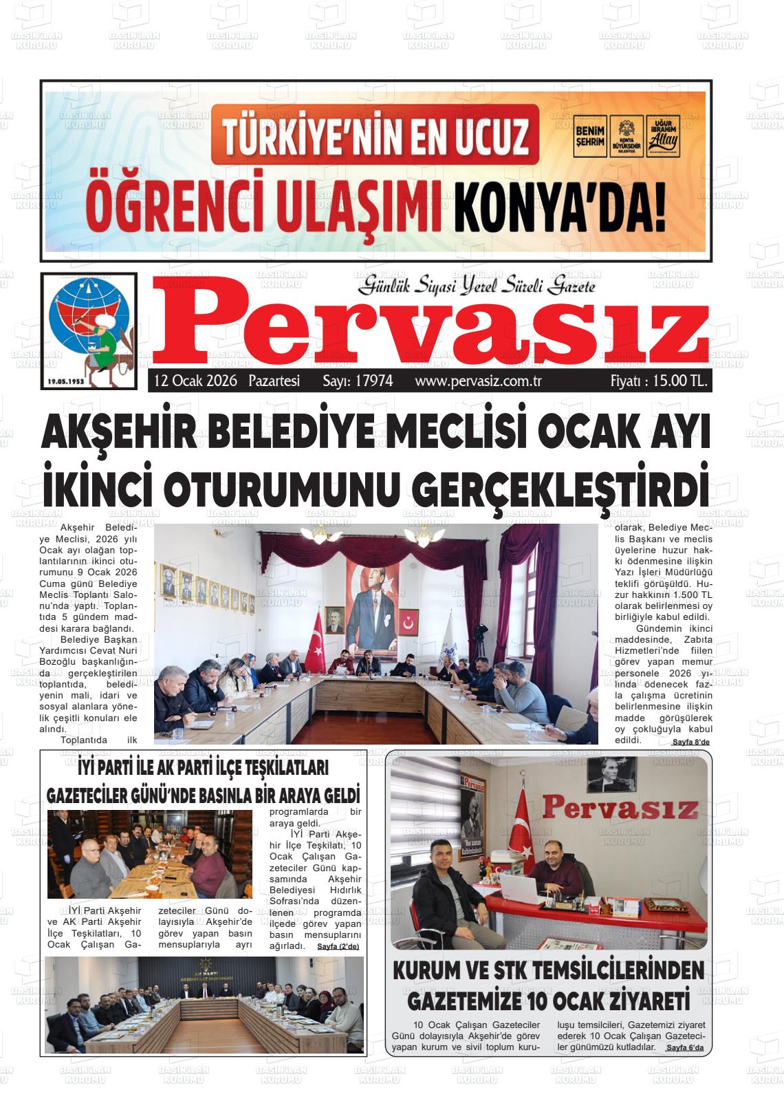 Konya Pervasiz 12.01.2026
