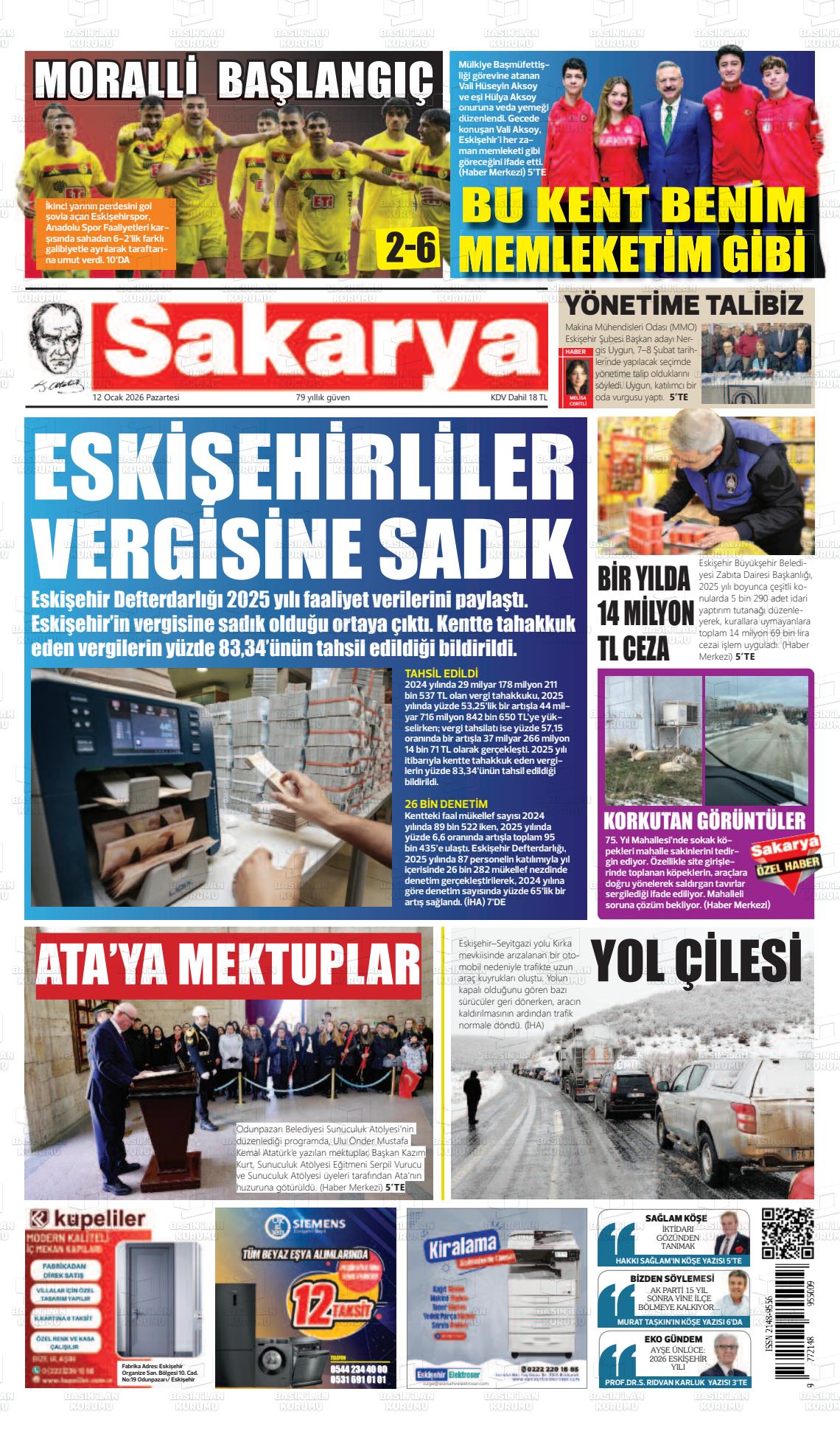 Eskisehir Sakarya 12.01.2026