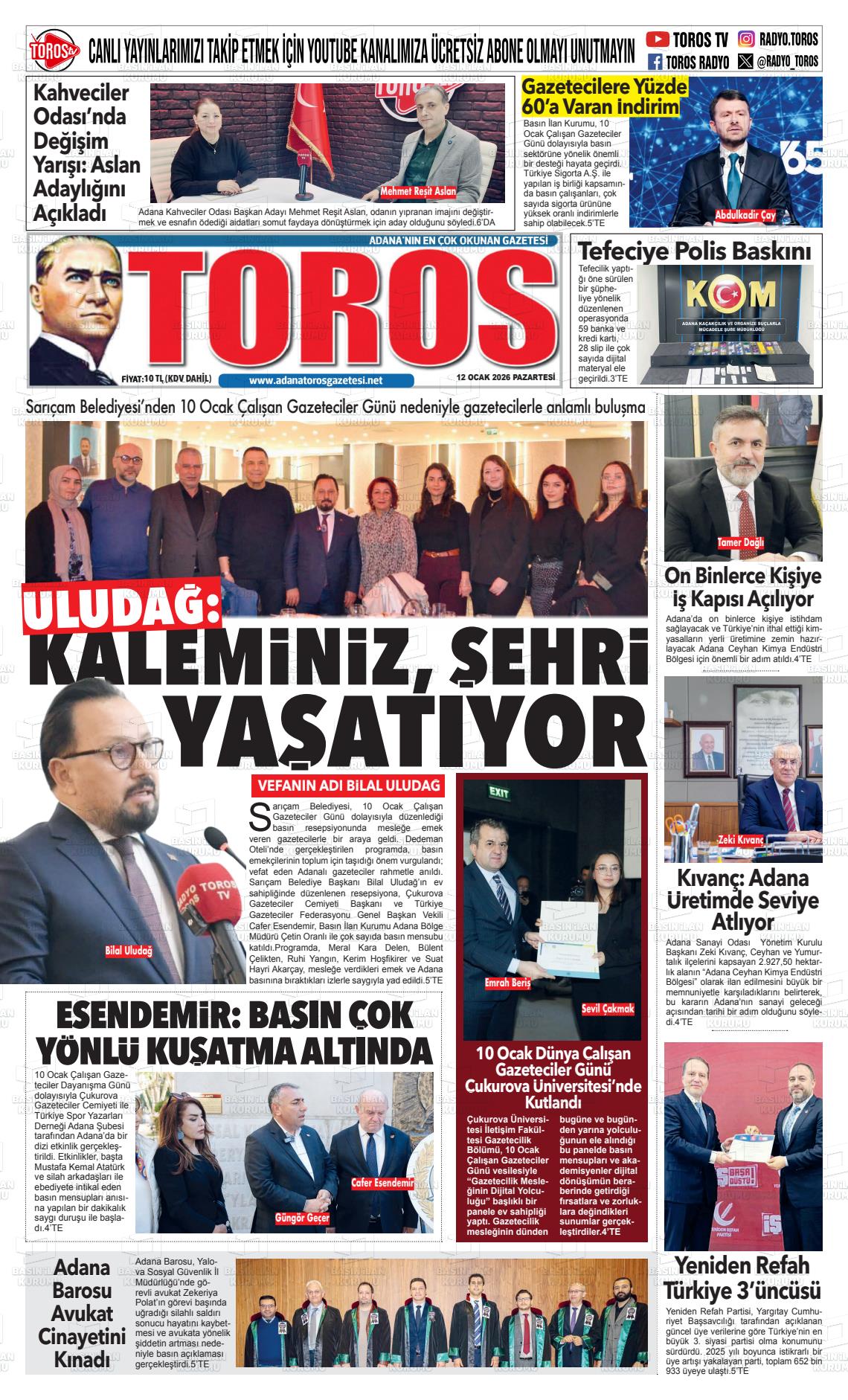 Antalya Toros 12.01.2026