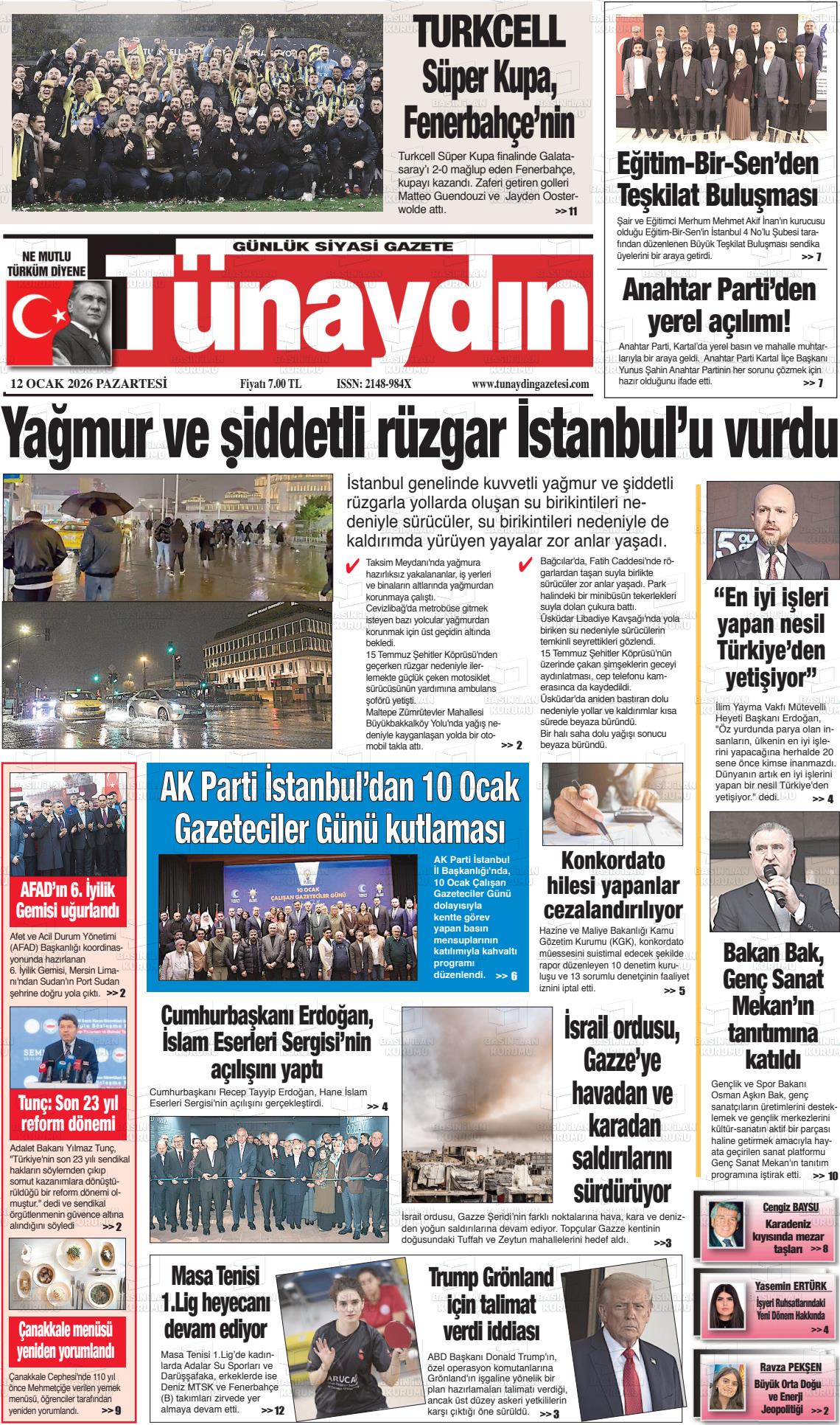 Istanbul Tunaydin 12.01.2026