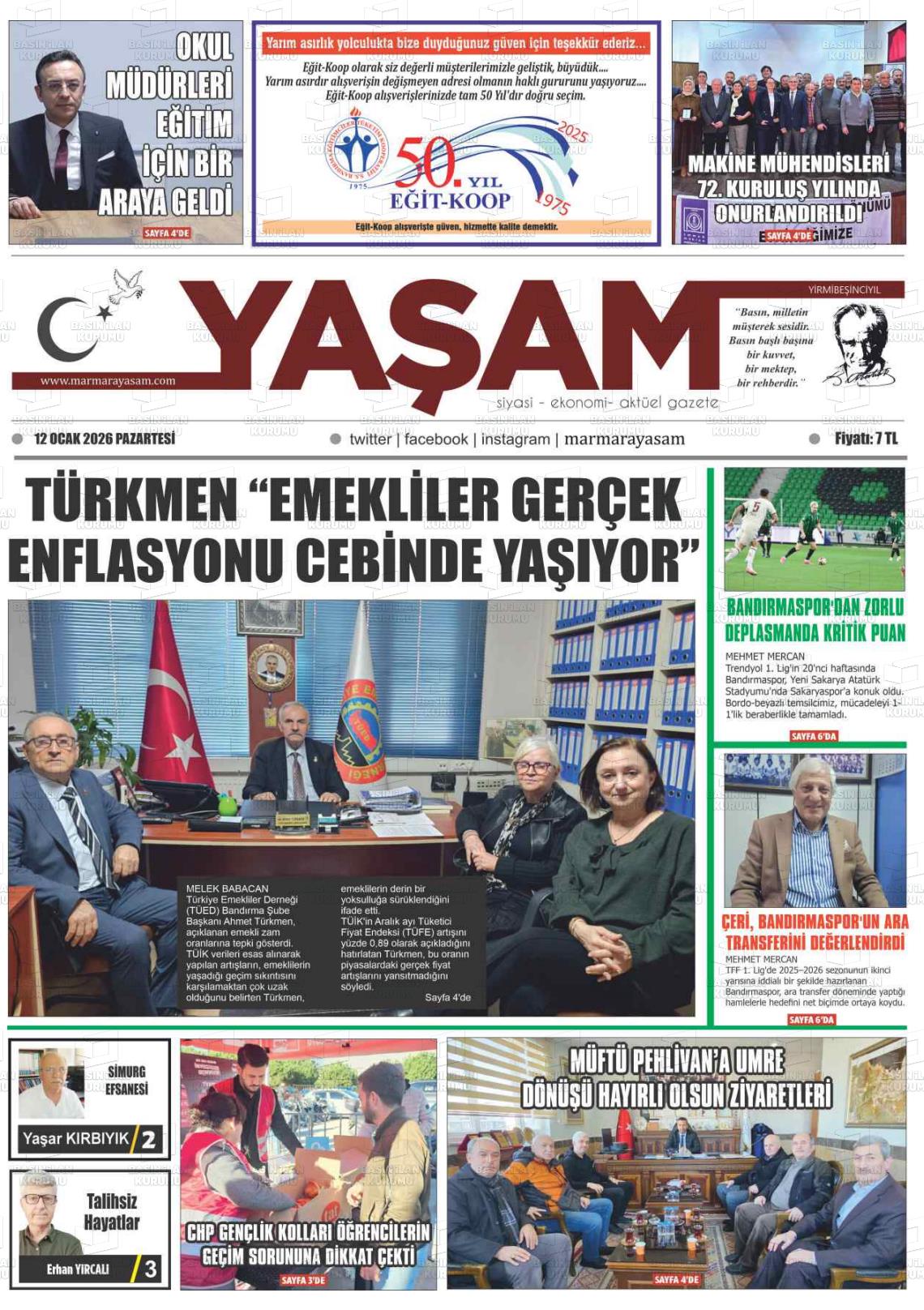 Canakkale Yasam 12.01.2026