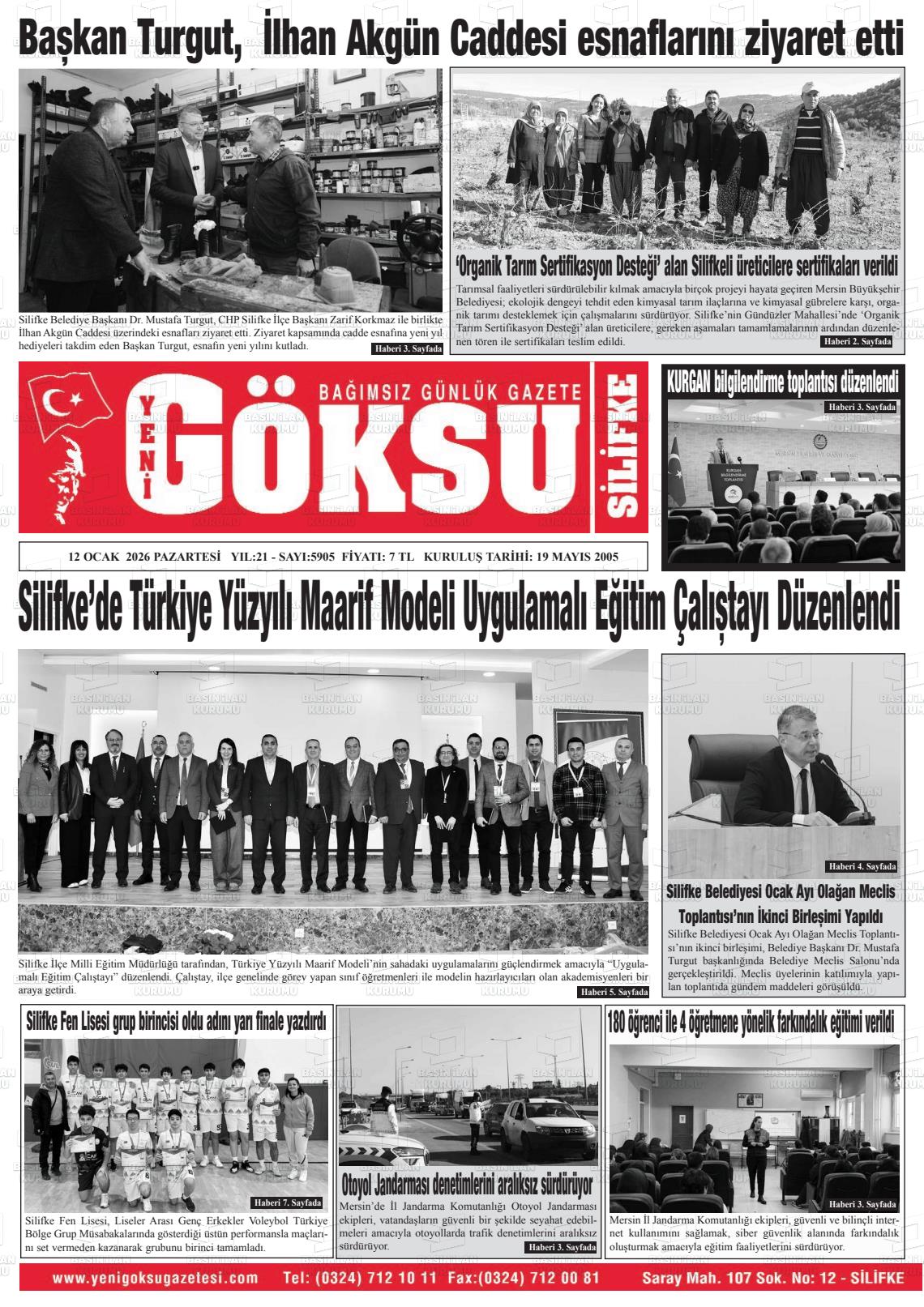 Mersin Yenigoksu 12.01.2026