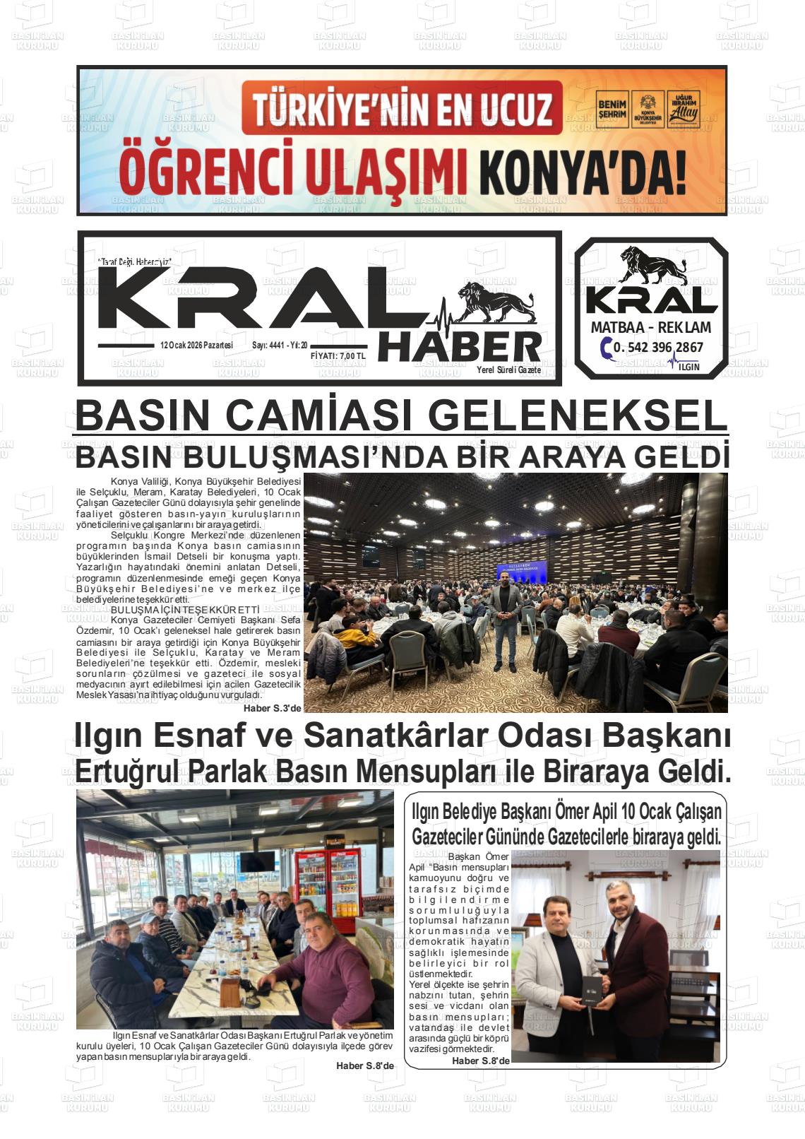Konya Yeniilginpostasi 12.01.2026