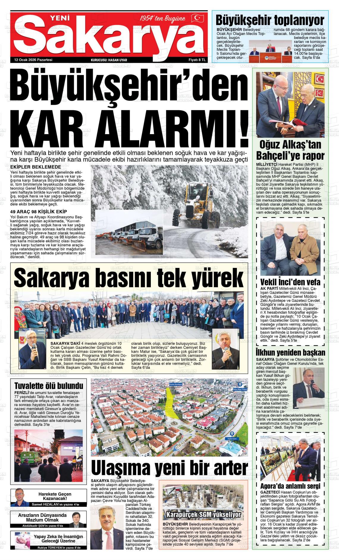 Sakarya Yeni 12.01.2026