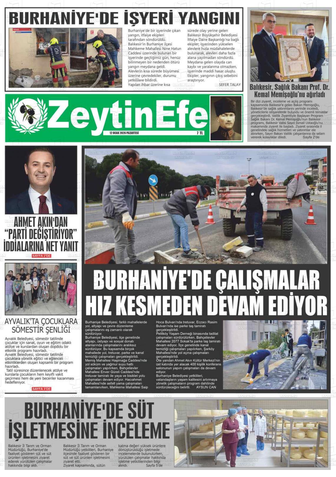 Balikesir Zeytinefe 12.01.2026