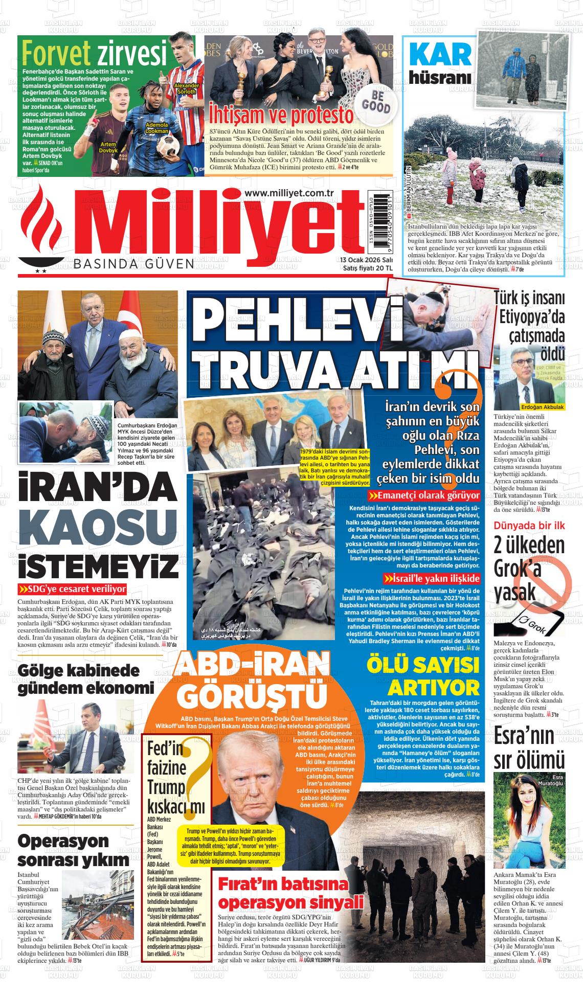 Milliyet Gazetesi 13.01.2026