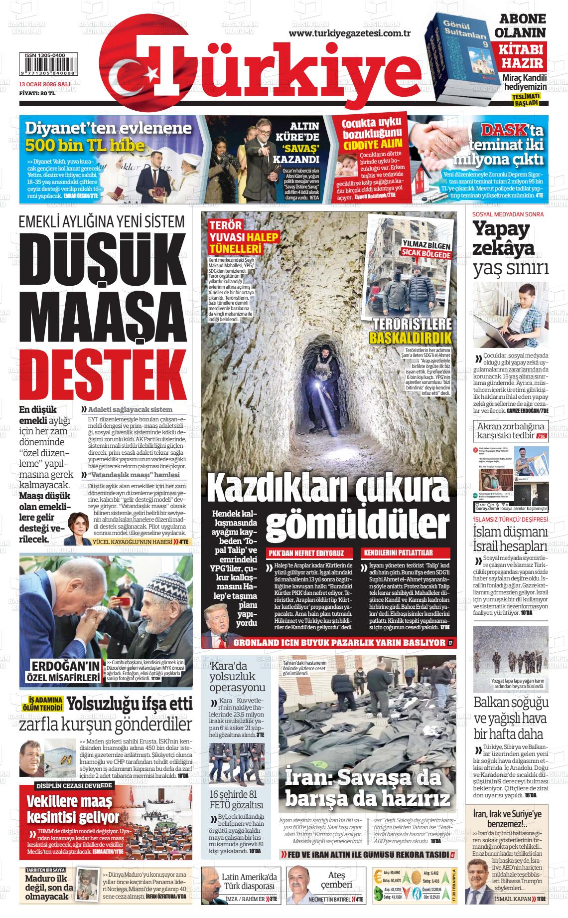 Türkiye Gazetesi 13.01.2026