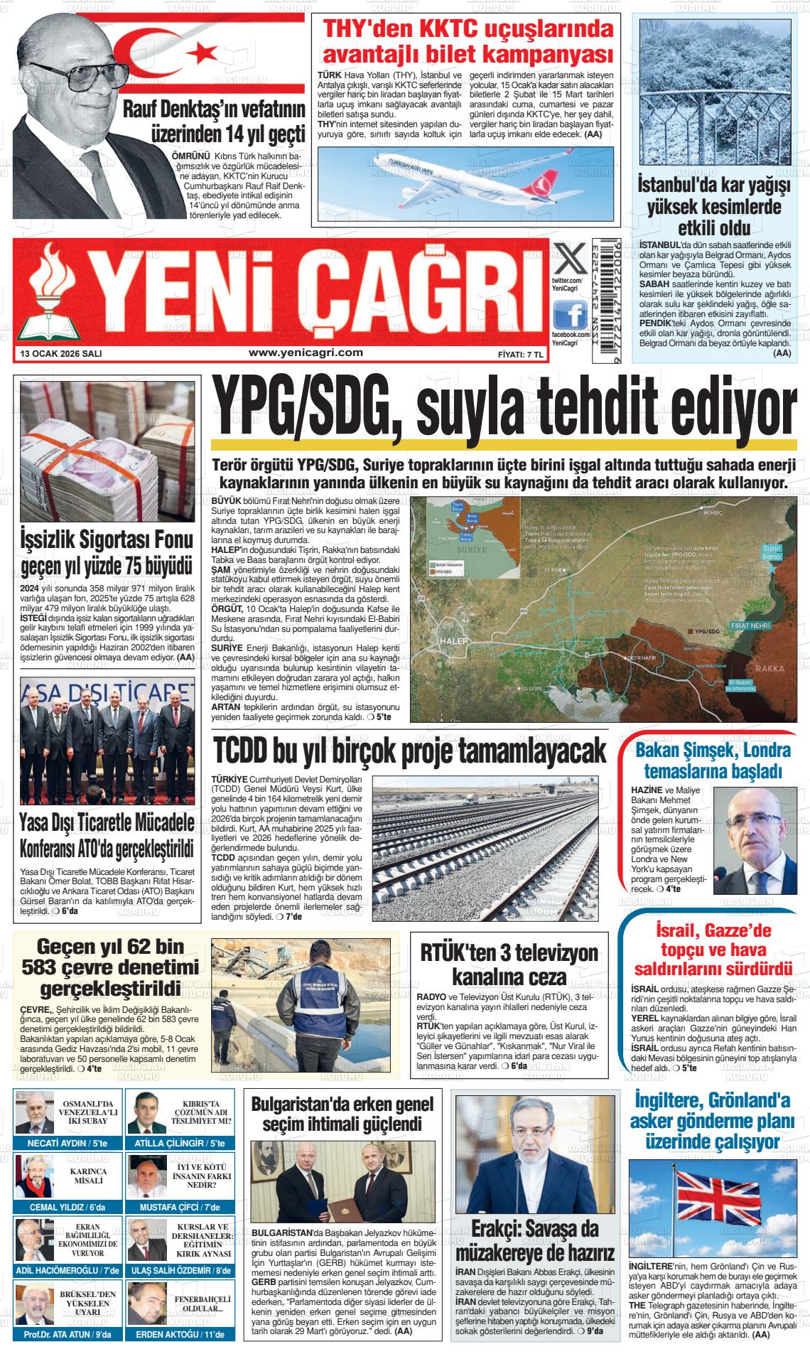 Istanbul Yenicagri 13.01.2026