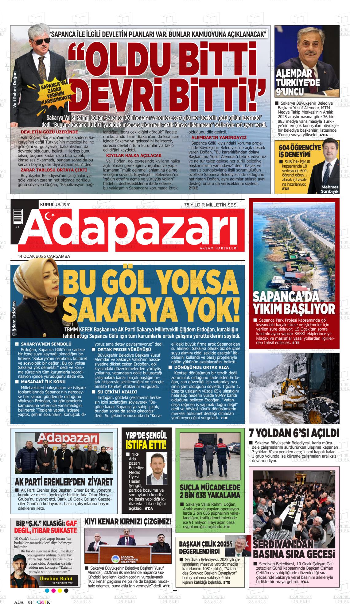 Sakarya Adapazariaksamhaberleri 14.01.2026