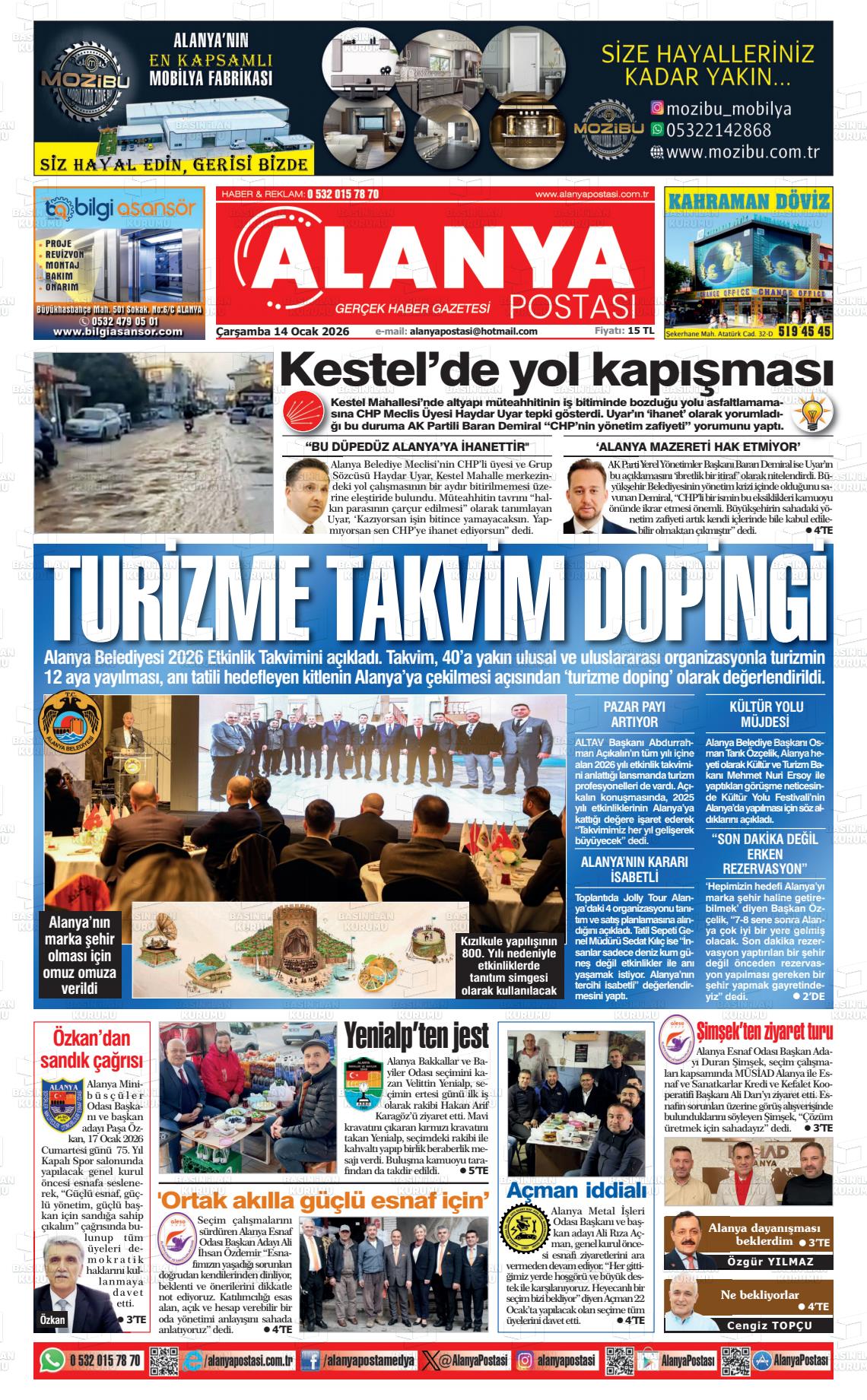 Antalya Alanyapostasi 14.01.2026