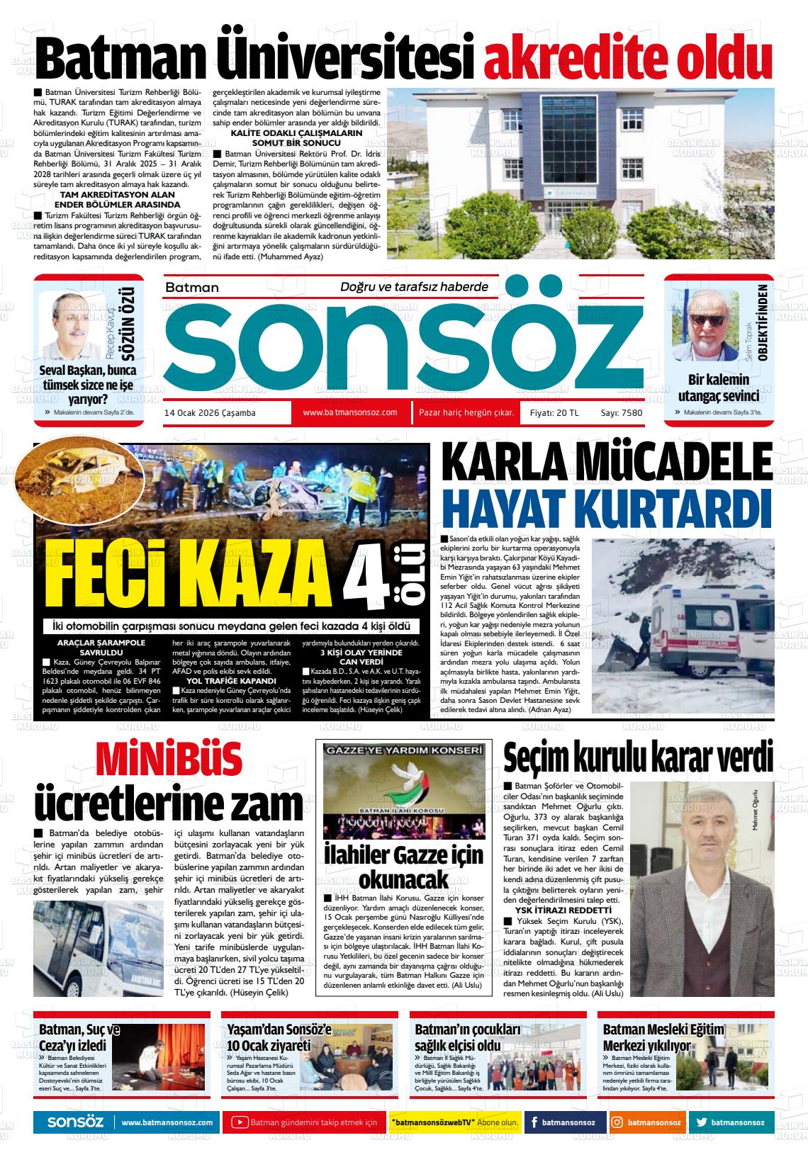 Batman Sonsoz 14.01.2026