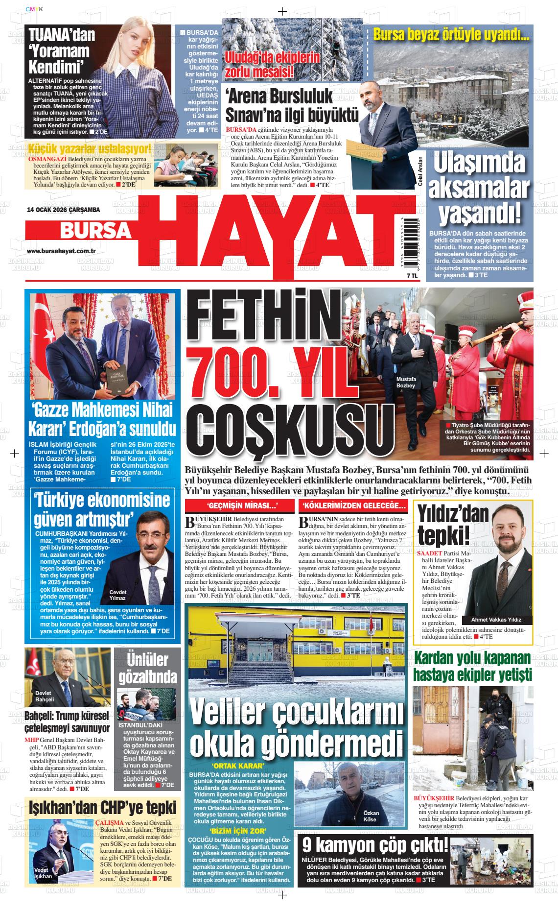 Bursa Hayat 14.01.2026